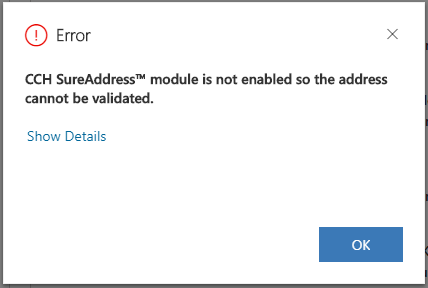 Error Popup