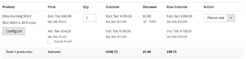 Tax Fee screenshot